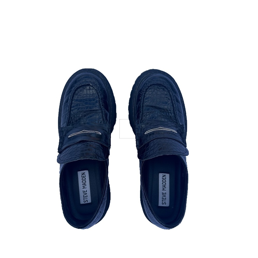 Steve Madden Black Platform Loafers